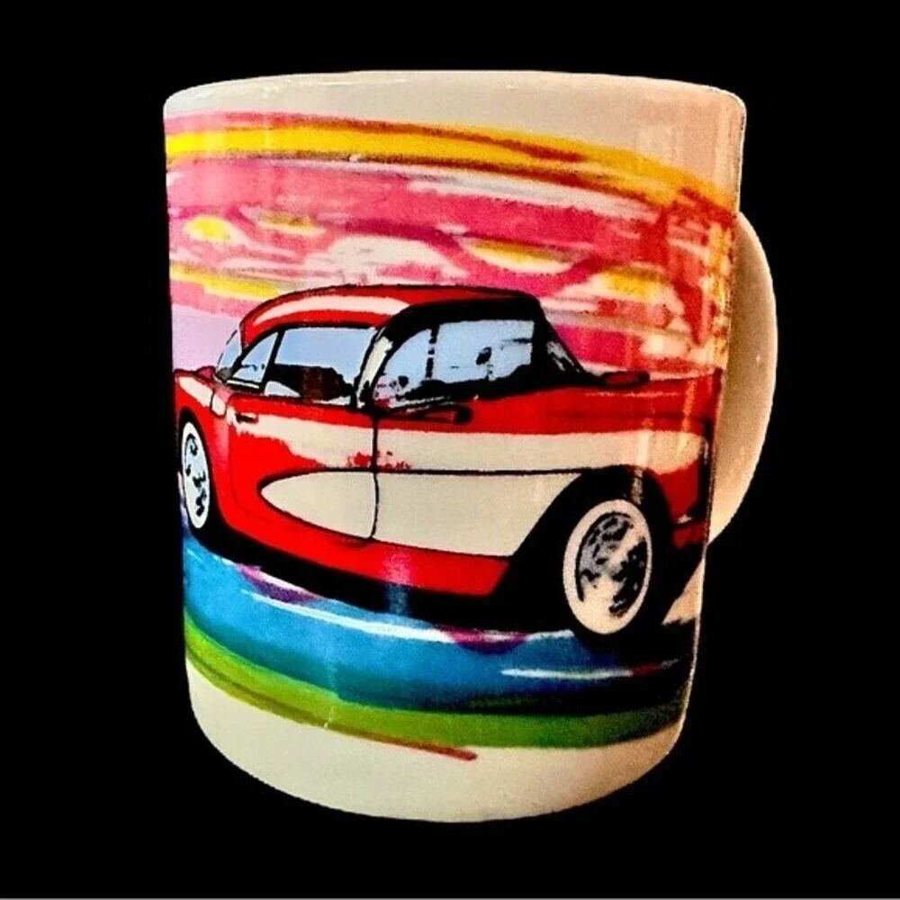 Shanty Mug 1950s Chevy Belair Collectible C Cole abstract coffee mug